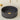 lavabo en béton noir de forme ronde