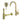Kit robinet à poser <br><B>Laiton brossé</B> <br><br>