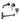 kit robinet mural encastrable <br><B>Gun metal</B> <br><br>