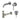 kit robinet mural encastrable <br><B>Inox brossé</B> <br><br>