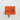 Petit lave mains arche en beton mineral orange terre cuite