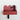 credence en beton mineral rouge grenat