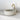 vasque ronde en beton mineral teinte blanc creme