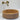 vasque ronde en beton mineral teinte orange clair
