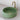 vasque ronde en beton mineral teinte vert prairie