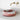 vasque ronde en beton mineral rose et blanc