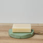 Jade-dyed concrete soap dish - POET
